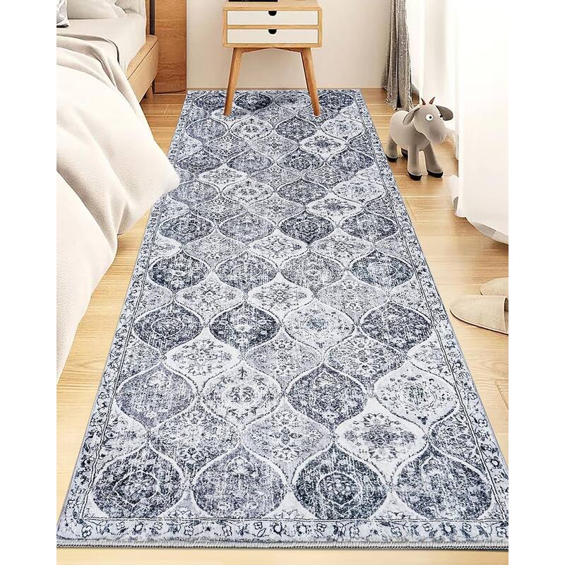 2'6"x8' Stain Resistant Runner Rug,Non Slip Carpet Bed Bath & Beyond